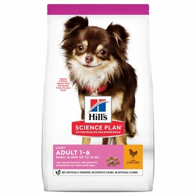 Hill's Science Plan Adult 1-6 Light Small & Mini Mit Huhn 3 Hill's Science Plan Adult 1-6 Light Small & Mini Mit Huhn