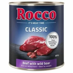 Sparpaket Rocco Classic 12 X 800 G -ZOOPLUS Verkäufe 110310 pla megapack rocco classic rind wildboar 800g hs 01 2