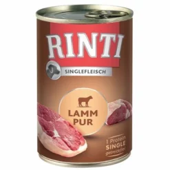 RINTI Singlefleisch 24 X 400 G -ZOOPLUS Verkäufe 13146 pla rintisingle lammpur 9