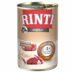 Sparpaket RINTI Sensible 12 X 400 G -ZOOPLUS Verkäufe 14440 pla rinti sensible lamm reis 1