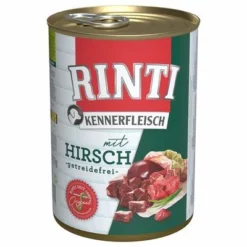 Sparpaket RINTI Kennerfleisch 12 X 400 G -ZOOPLUS Verkäufe 173102 pla bilder rinti kennerfleisch hirsch 400g hs 01 7