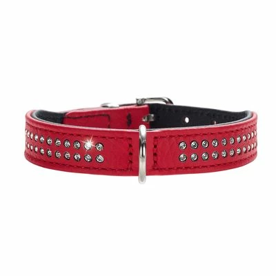 HUNTER Halsband Diamond Petit Rot/schwarz 3 HUNTER Halsband Diamond Petit Rot/schwarz