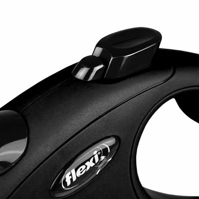 Flexi New Classic Gurt-Leine S Schwarz, 5 M 5 Flexi New Classic Gurt-Leine S Schwarz, 5 M – Bild 3