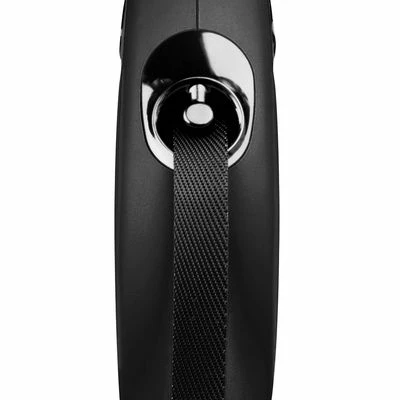 Flexi New Classic Gurt-Leine M Schwarz, 5 M 5 Flexi New Classic Gurt-Leine M Schwarz, 5 M – Bild 3