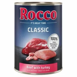 Sparpaket Rocco Classic 12 X 400 G -ZOOPLUS Verkäufe 1 110313 pla megapack rocco classic rind pute 400g hs 01 1