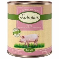 10 € Rabatt Sichern! Sparpaket Lukullus Naturkost 24 X 800gneu -ZOOPLUS Verkäufe 1 lk 800g landguth adult pork 1000x1000 0