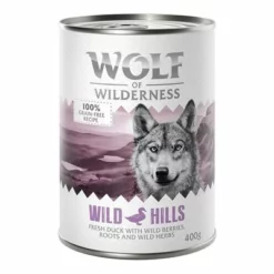 Sparpaket Wolf Of Wilderness Adult 24 X 400 G - Single Protein -ZOOPLUS Verkäufe 1 wow classic wild hills duck front 400g 1000x1000 5
