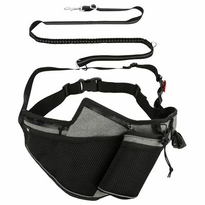 Trixie Jogginggurt Mit Leine - Grau/schwarz 12 Trixie Jogginggurt Mit Leine - Grau/schwarz – Bild 10