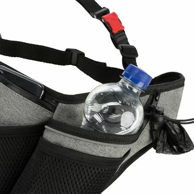 Trixie Jogginggurt Mit Leine - Grau/schwarz 8 Trixie Jogginggurt Mit Leine - Grau/schwarz – Bild 6