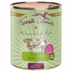 Terra Canis Vitality Menu 6 X 800 G -ZOOPLUS Verkäufe 203904 pla terracanis fitnessmenu rind 800g hs 01 7