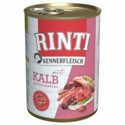 Sparpaket RINTI Kennerfleisch 12 X 400 G -ZOOPLUS Verkäufe 25426 pla bilder rinti kennerfleisch kalb 400g hs 01 2