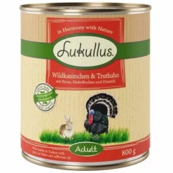 Probiermix Lukullus Naturkost Adult -ZOOPLUS Verkäufe 28048 pla lukullus wildkaninchen truthahn 6 x 800 g 7