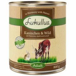 Sparpaket Lukullus Naturkost 24 X 800 G -ZOOPLUS Verkäufe 28057 pla lukullus kaninchen wild 6 x 800 g 1 2