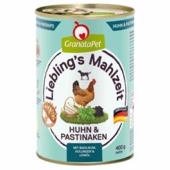 Sparpaket GranataPet Liebling's Mahlzeit 24 X 400 G -ZOOPLUS Verkäufe 362497 pla granatapet lieblings mahlzeit huhn pastinaken 6x400g hs 01 1