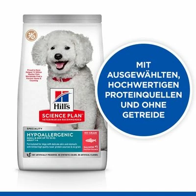 Hill's Science Plan Adult Hypoallergenic Small & Mini Mit Lachs 8 Hill's Science Plan Adult Hypoallergenic Small & Mini Mit Lachs – Bild 6