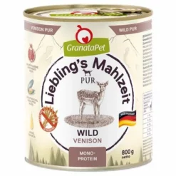 GranataPet Liebling's Mahlzeit 6 X 800 G -ZOOPLUS Verkäufe 381802 pla granatapet lieblings mahlzeit wild 800g hs 01 9