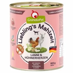 Sparpaket GranataPet Liebling's Mahlzeit 12 X 800 G -ZOOPLUS Verkäufe 391599 pla granatapet lieblings mahlzeit lamm hs 01 0