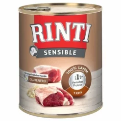 Sparpaket RINTI Sensible 24 X 800g -ZOOPLUS Verkäufe 392703 pla rinti sen800g lammreis hs 01 7