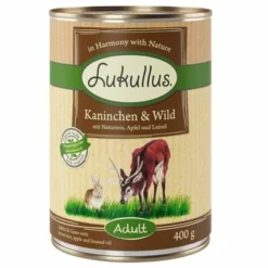 6 X 400 G Lukullus Naturkost Gemischte Probierpaket 17 6 X 400 G Lukullus Naturkost Gemischte Probierpaket -ZOOPLUS Verkäufe 400g kaninchen wild 1000x1000bbb 4 3