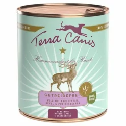 Terra Canis Getreidefrei -ZOOPLUS Verkäufe 46985 pla terra canis getreidefrei wild mit kartoffeln apfel und preiselbeeren 6 x 800g 9 8