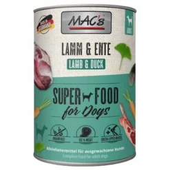 Sparpaket MAC's Adult Superfood 12 X 400 G -ZOOPLUS Verkäufe 63288 pla propet macs adult kopffleischkarotte lammente 400g hs 01 3