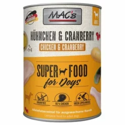 Sparpaket MAC's Adult 12 X 800 G -ZOOPLUS Verkäufe 63322 pla macs hund huhncranberry 800g hs 01 0