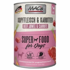 Sparpaket MAC's Adult Superfood 12 X 400 G -ZOOPLUS Verkäufe 63325 pla propet macs adult kopffleischkarotte 400g hs 01 1