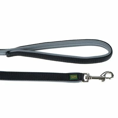 HUNTER Neopren Führleine Schwarz/grau 5 HUNTER Neopren Führleine Schwarz/grau – Bild 3