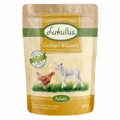10 + 2 GRATIS! 12 X 300 G Lukullus Naturkost Frischebeutel -ZOOPLUS Verkäufe 68113 lukullus gefluegel lamm 300 g 2 0