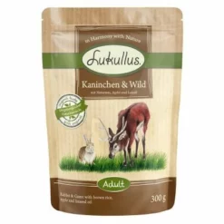6 X 300 G Lukullus Naturkost Mix Adult Frischebeutel 18 6 X 300 G Lukullus Naturkost Mix Adult Frischebeutel -ZOOPLUS Verkäufe 68113 lukullus kaninchen wild 300 g 3 6