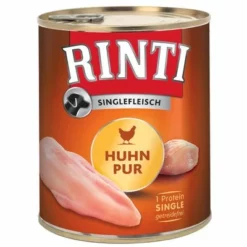 Sparpaket: RINTI Singlefleisch 12 X 800 G 15 Sparpaket: RINTI Singlefleisch 12 X 800 G -ZOOPLUS Verkäufe 69069 pla rintisingle huhnpur 0