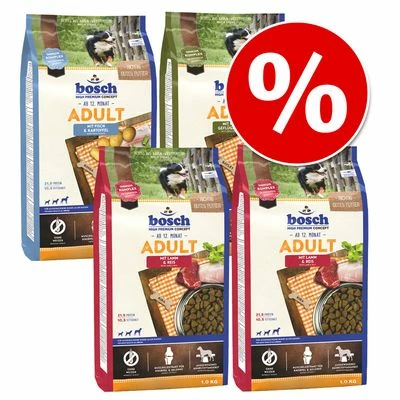 4 X 1 Kg Bosch Adult Im Gemischten Paket Zum Sonderpreis! 3 4 X 1 Kg Bosch Adult Im Gemischten Paket Zum Sonderpreis!