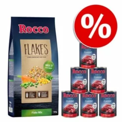 10 Kg Rocco Flocken-Mix + 6 X 400g Oder 800g Rocco Classic