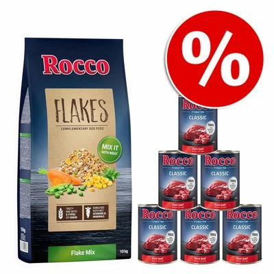 10 Kg Rocco Flocken-Mix + 6 X 400g Oder 800g Rocco Classic