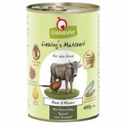 GranataPet Liebling's Mahlzeit Probierpaket 9 GranataPet Liebling's Mahlzeit Probierpaket -ZOOPLUS Verkäufe 80205 pla lieblingsmahlzeit rindfasan 6x400g mix 3