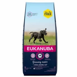 3 Kg Gratis! 18 Kg Eukanuba 9 3 Kg Gratis! 18 Kg Eukanuba -ZOOPLUS Verkäufe 81024 pla eukanuba growingpuppylarge 15 3kg 1