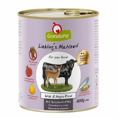 GranataPet Liebling's Mahlzeit Mixpaket 6 X 800 G 3 GranataPet Liebling's Mahlzeit Mixpaket 6 X 800 G