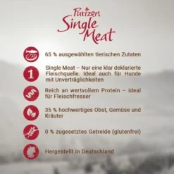 Purizon Single Meat Probierpaket 3 X 1 Kg -ZOOPLUS Verkäufe benefit boards purizon dog single meat dry food 0