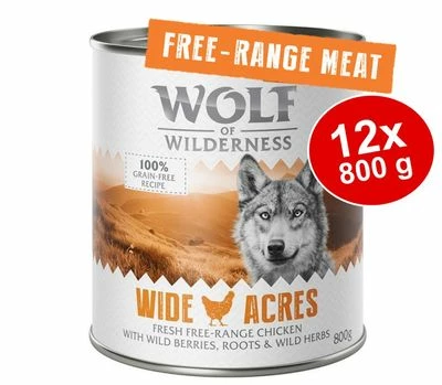 Sparpaket 12 X 800 G Wolf Of Wilderness "Freiland-Fleisch" 3 Sparpaket 12 X 800 G Wolf Of Wilderness "Freiland-Fleisch"
