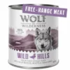 Wolf Of Wilderness 6 X 800 G - "Freiland-Fleisch" Single Protein