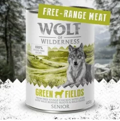 Wolf Of Wilderness Senior "Freiland-Fleisch" 6 X 400 G