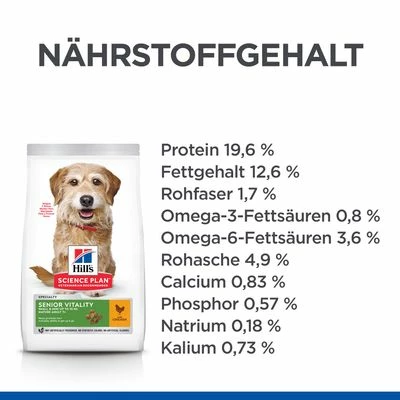 Hill's Science Plan Mature Adult Senior Vitality 7+ Small & Mini Mit Huhn – Bild 6