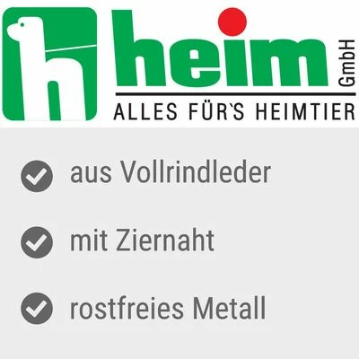 Heim Halsband Mit Ziernaht, Petrolneu 5 Heim Halsband Mit Ziernaht, Petrolneu – Bild 3