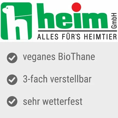 Heim Verstellbare Führleine BioThane®, Olivneu 4 Heim Verstellbare Führleine BioThane®, Olivneu – Bild 2