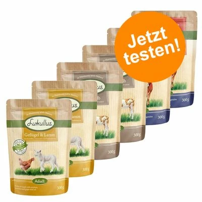 6 X 300 G Lukullus Naturkost Adult Getreidefreier Probiermix 3 6 X 300 G Lukullus Naturkost Adult Getreidefreier Probiermix