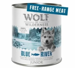 Wolf Of Wilderness Junior 6 X 800 G - "Freiland-Fleisch" Duo-Protein