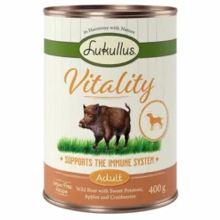 5 + 1 GRATIS! 6 X 400 G Lukullus Vitality 11 5 + 1 GRATIS! 6 X 400 G Lukullus Vitality -ZOOPLUS Verkäufe lk 400g landguth vitaltity wildboar immune 1000x1000 4