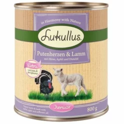 10 € Rabatt Sichern! Sparpaket Lukullus Naturkost 24 X 800gneu -ZOOPLUS Verkäufe lk 800g junior putelamm 1000x1000 6 1
