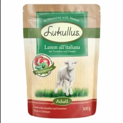 Sparpaket Lukullus Frischebeutel 24 X 300 G -ZOOPLUS Verkäufe lukullus adult mediterran lamm 300g 1000x1000 5