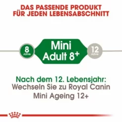 Royal Canin Mini Adult 8+ -ZOOPLUS Verkäufe rc shn adultmini8 cv eretailkit 1 de de 7
